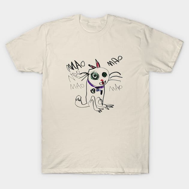 Mao Cat T-Shirt by KGBuchanan